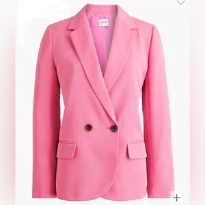 J. Crew Twill double breasted blazer